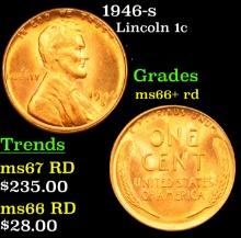 1946-s Lincoln Cent 1c Grades GEM++ RD
