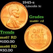 1945-s Lincoln Cent 1c Grades GEM++ RD