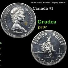 Proof 1975 Canada 1 dollar Calgary KM# 97 Grades GEM++ Proof