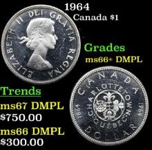 1964 Canada Dollar 1 Grades GEM++ DMPL