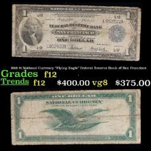 1918 $1 National Currency "Flying Eagle" Federal Reserve Bank of San Francisco Grades f, fine