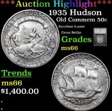 ***Auction Highlight*** 1935 Hudson Old Commem Half Dollar 50c Graded ms66 BY SEGS (fc)