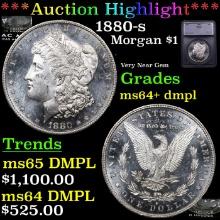 ***Auction Highlight*** 1880-s Morgan Dollar $1 Graded ms64+ dmpl BY SEGS (fc)