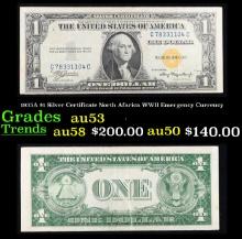 1935A $1 Silver Certificate Hawaii WWII Emergency Currency Rare CC Block $1 Blue Seal Silver Certifi