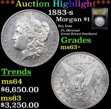 ***Auction Highlight*** 1883-s Morgan Dollar 1 Graded Select+ Unc By USCG (fc)