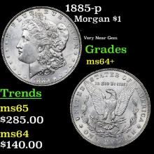 1885-p Morgan Dollar 1 Grades Choice+ Unc