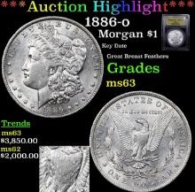***Auction Highlight*** 1886-o Morgan Dollar 1 Graded Select Unc BY USCG (fc)