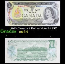 1973 Canada 1 Dollar Note P# 85C Grades Choice CU