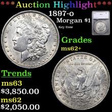 ***Auction Highlight*** 1897-o Morgan Dollar $1 Graded ms62+ By SEGS (fc)