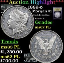 ***Auction Highlight*** 1889-o Morgan Dollar 1 Graded Select Unc PL By USCG (fc)