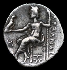 336-323 BC Ancient Greece Alexander the Great Macedonia Silver Drachma Ancient Grades vf