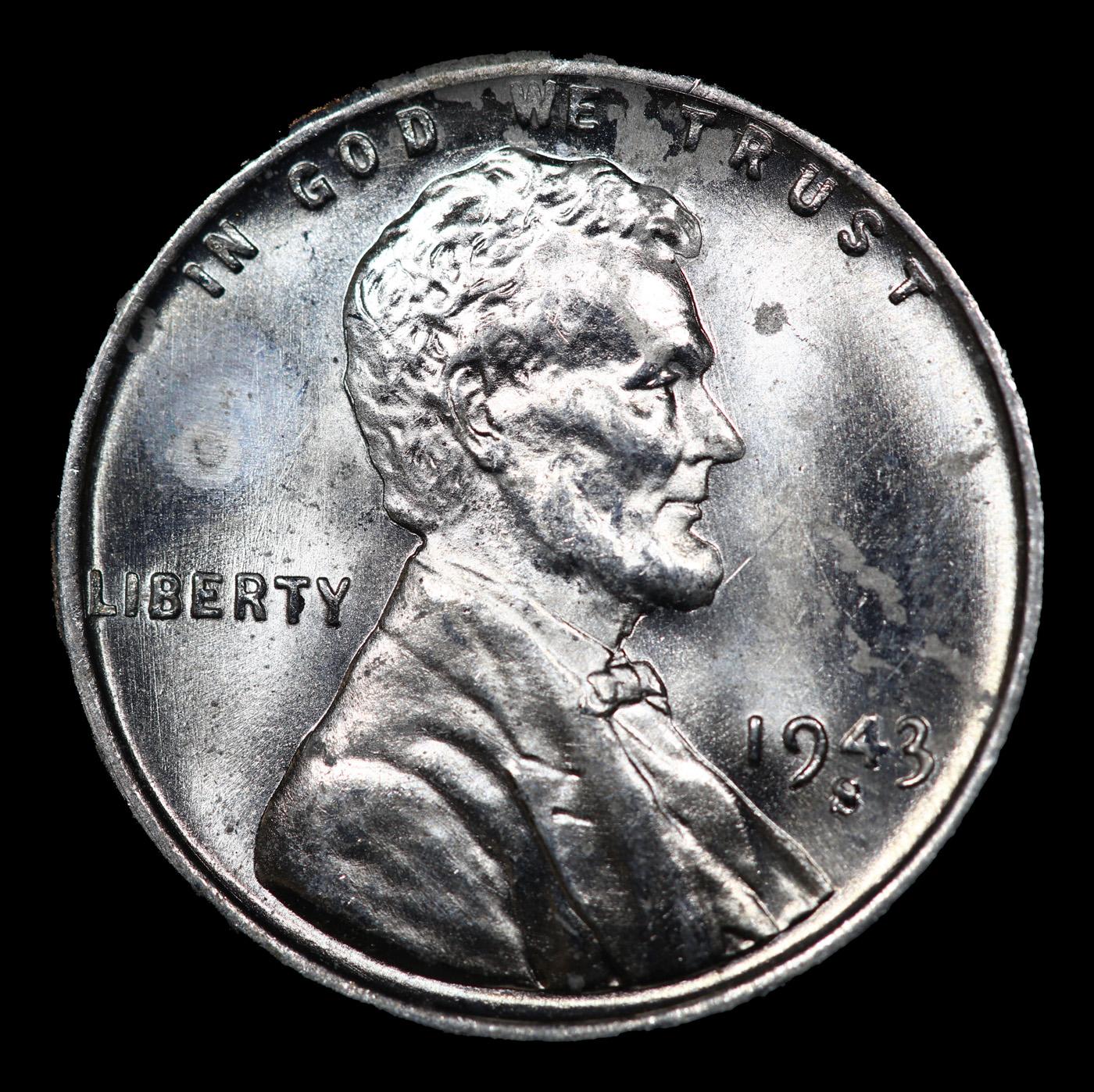 1943-s Lincoln Cent 1c Grades Choice Unc