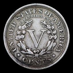 1910 Liberty Nickel 5c Grades vf++