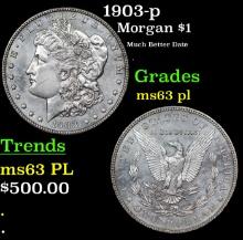 1903-p Morgan Dollar $1 Grades Select Unc PL