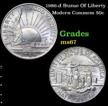 1986-d Statue Of Liberty Modern Commem Half Dollar 50c Grades GEM++ Unc
