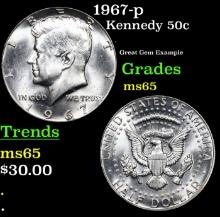 1967-p Kennedy Half Dollar 50c Grades GEM Unc
