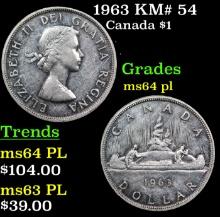 1963 Canada Dollar KM# 54 1 Grades Choice Unc PL