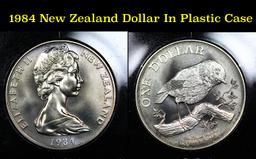 1984 New Zealand Dollar In Plastic Case