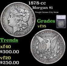 1878-cc Morgan Dollar 1 Graded vf35 BY SEGS