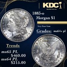 1883-o Morgan Dollar 1 Grades Choice Unc+ PL
