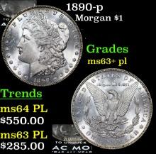 1890-p Morgan Dollar 1 Grades Select Unc+ PL