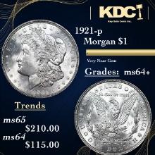 1921-p Morgan Dollar 1 Grades Choice+ Unc