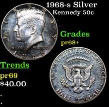 Proof 1968-s Kennedy Half Dollar Silver 50c Grades GEM++ Proof