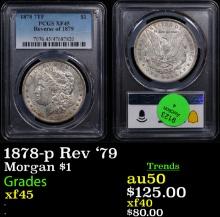PCGS 1878-p Rev '79 Morgan Dollar 1 Graded xf45 By PCGS