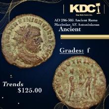 AD 286-305 Ancient Rome Maximian AE Antoninianus Ancient Grades f
