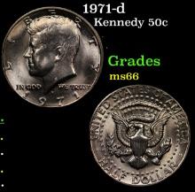 1971-d Kennedy Half Dollar 50c Grades GEM+ Unc