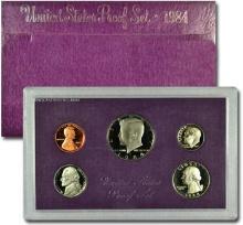 1984 Mint Proof Set, 5 Coins Inside!