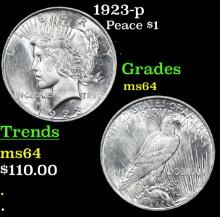 1923-p Peace Dollar 1 Grades Choice Unc