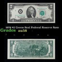 1976 $2 Green Seal Federal Reserve Note Grades Choice AU/BU Slider