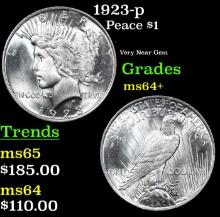 1923-p Peace Dollar 1 Grades Choice+ Unc
