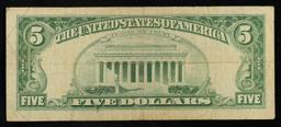 1963 $5 Red Seal United States Note Grades vf++