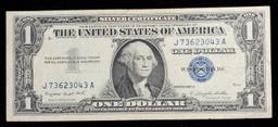 1957A $1 Blue Seal Silver Certificate Grades vf++