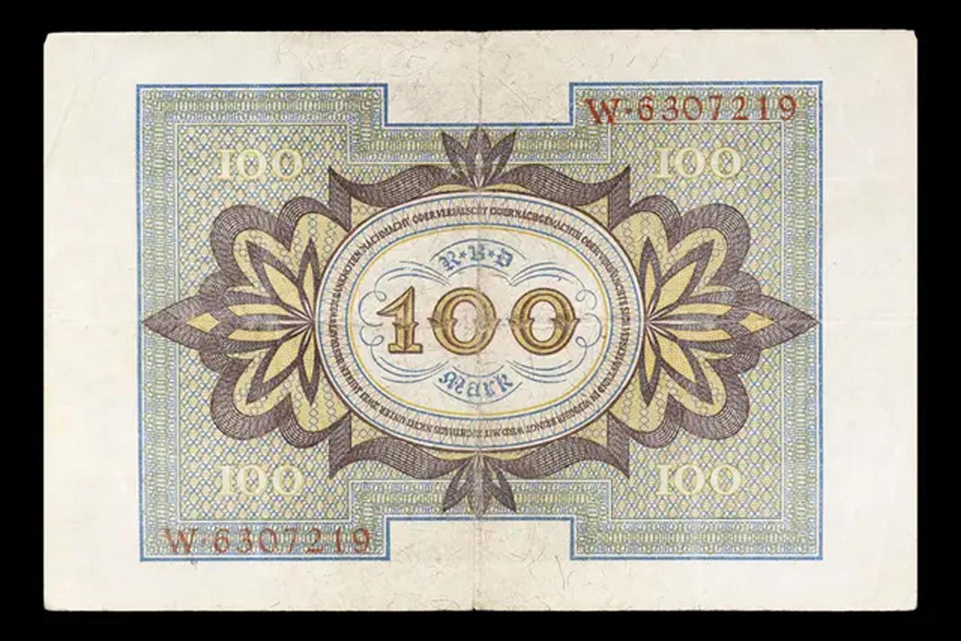 1920 Germany (Weimar Republic) 100 Marks Banknote P# 69a Grades vf++