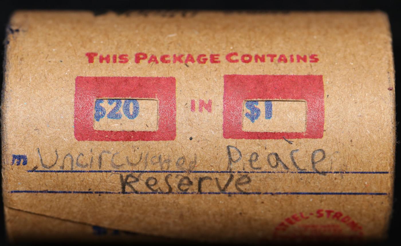 High Value! - Covered End Roll - Marked "Unc Peace Reserve" - Weight shows x20 Coins (FC)