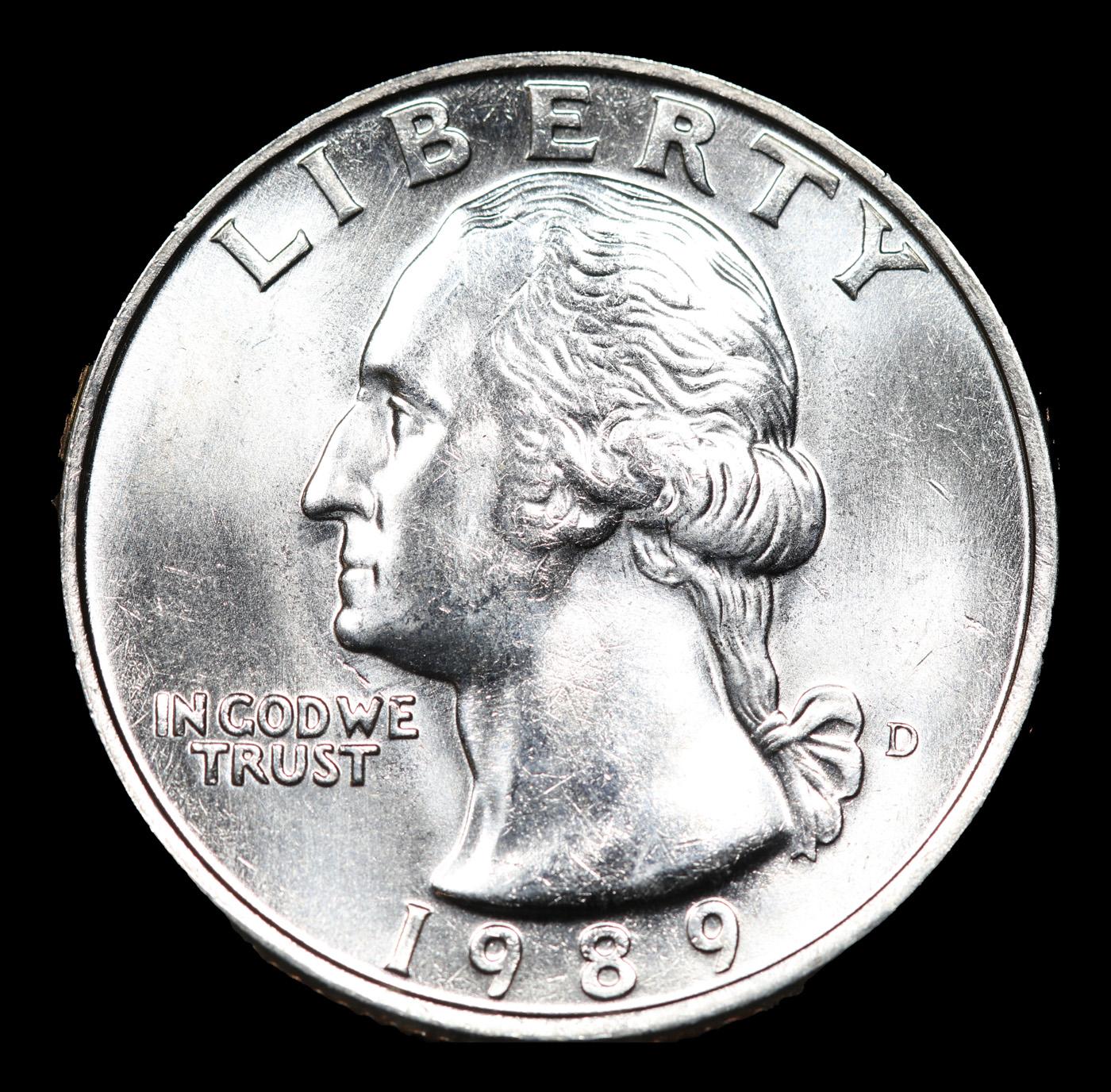 1989-d Washington Quarter 25c Grades GEM++ Unc