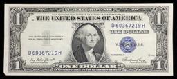 1935E $1 Blue Seal Silver Certificate Grades Choice AU