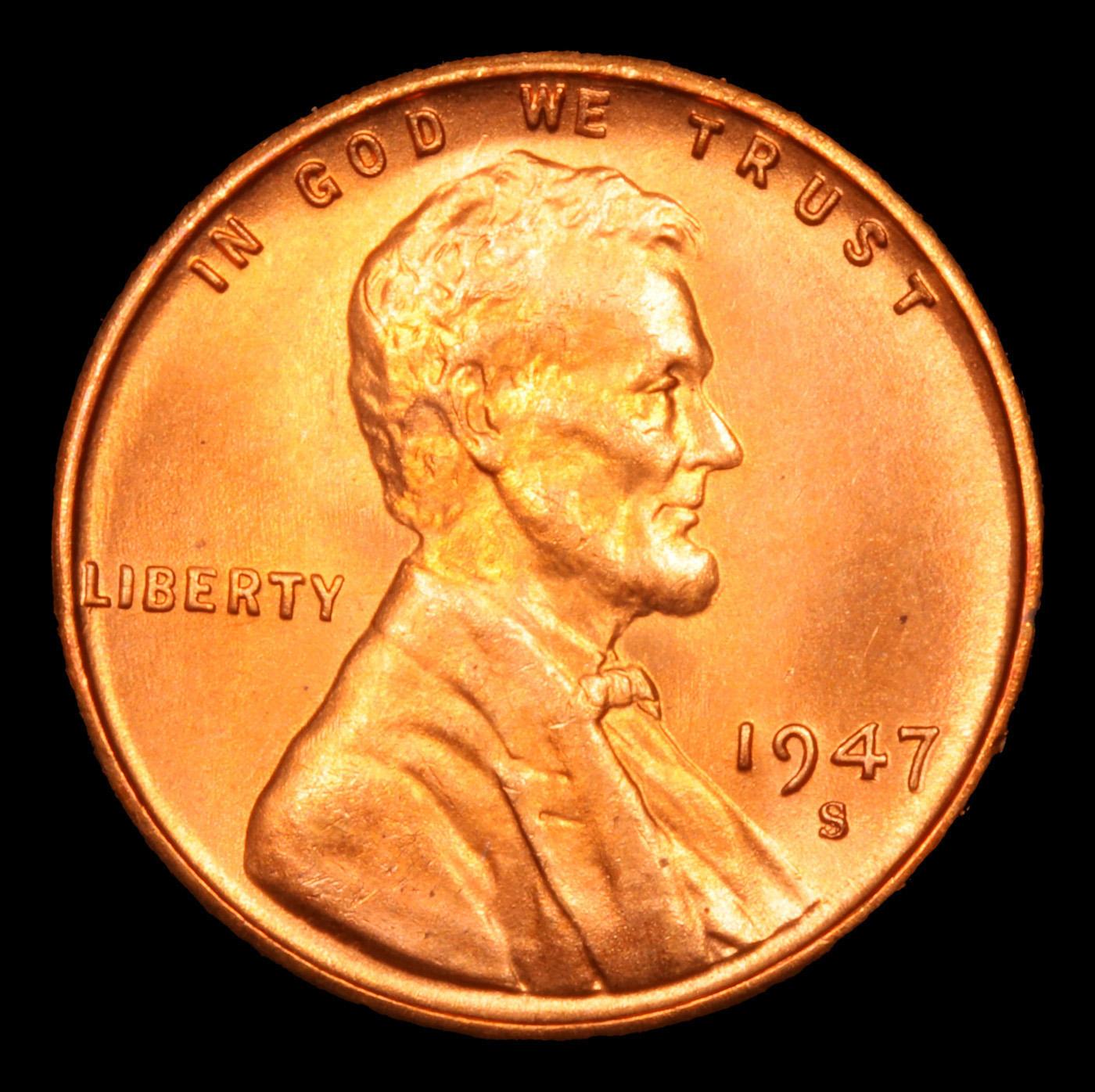 1947-s Lincoln Cent 1c Grades GEM++ RD