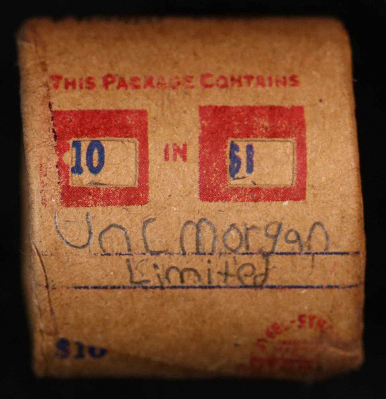 *Uncovered Hoard* - Covered End Roll - Marked "Unc Morgan Limited" - Weight shows x10 Coins (FC)