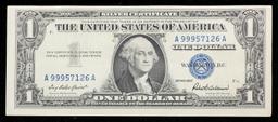 1957 $1 Blue Seal Silver Certificate Grades Choice AU/BU Slider