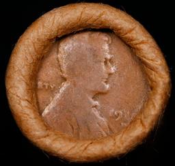 Lincoln Wheat Cent 1c Mixed Roll Orig Brandt McDonalds Wrapper, 1918-d end, Wheat other end