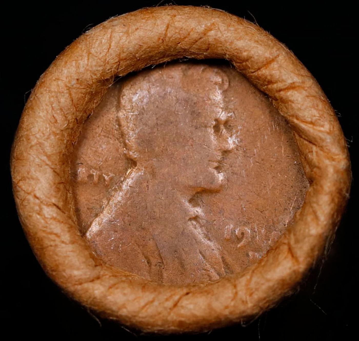 Lincoln Wheat Cent 1c Mixed Roll Orig Brandt McDonalds Wrapper, 1918-d end, Wheat other end