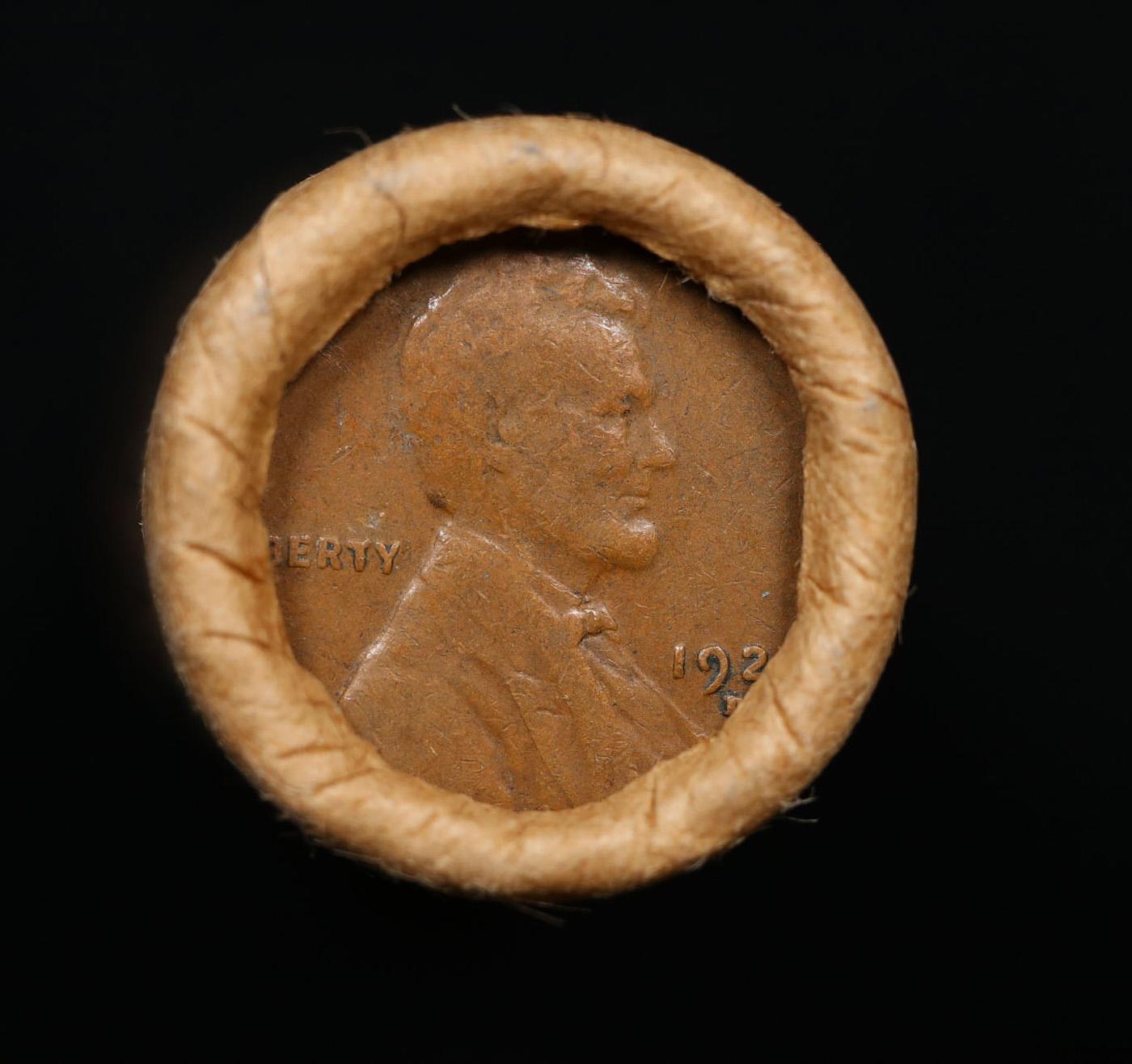 Lincoln Wheat Cent 1c Mixed Roll Orig Brandt McDonalds Wrapper, 1929-d end, Wheat other end