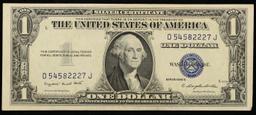 1935G Key To Series $1 Blue Seal Silver Certificate Key To Series Grades Select AU Motto