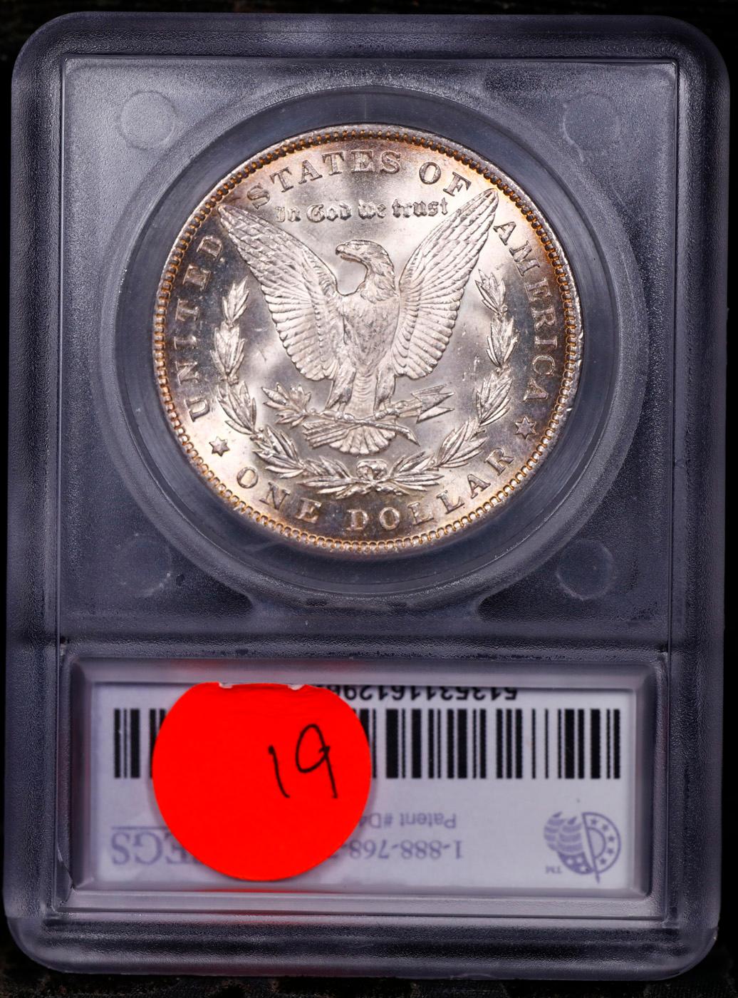 ***Auction Highlight*** 1893-p Morgan Dollar Near Top Pop! $1 Graded ms65+ By SEGS (fc)