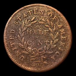 ***Auction Highlight*** 1794 Liberty Cap half cent 1/2c Graded F++ By USCG (fc)