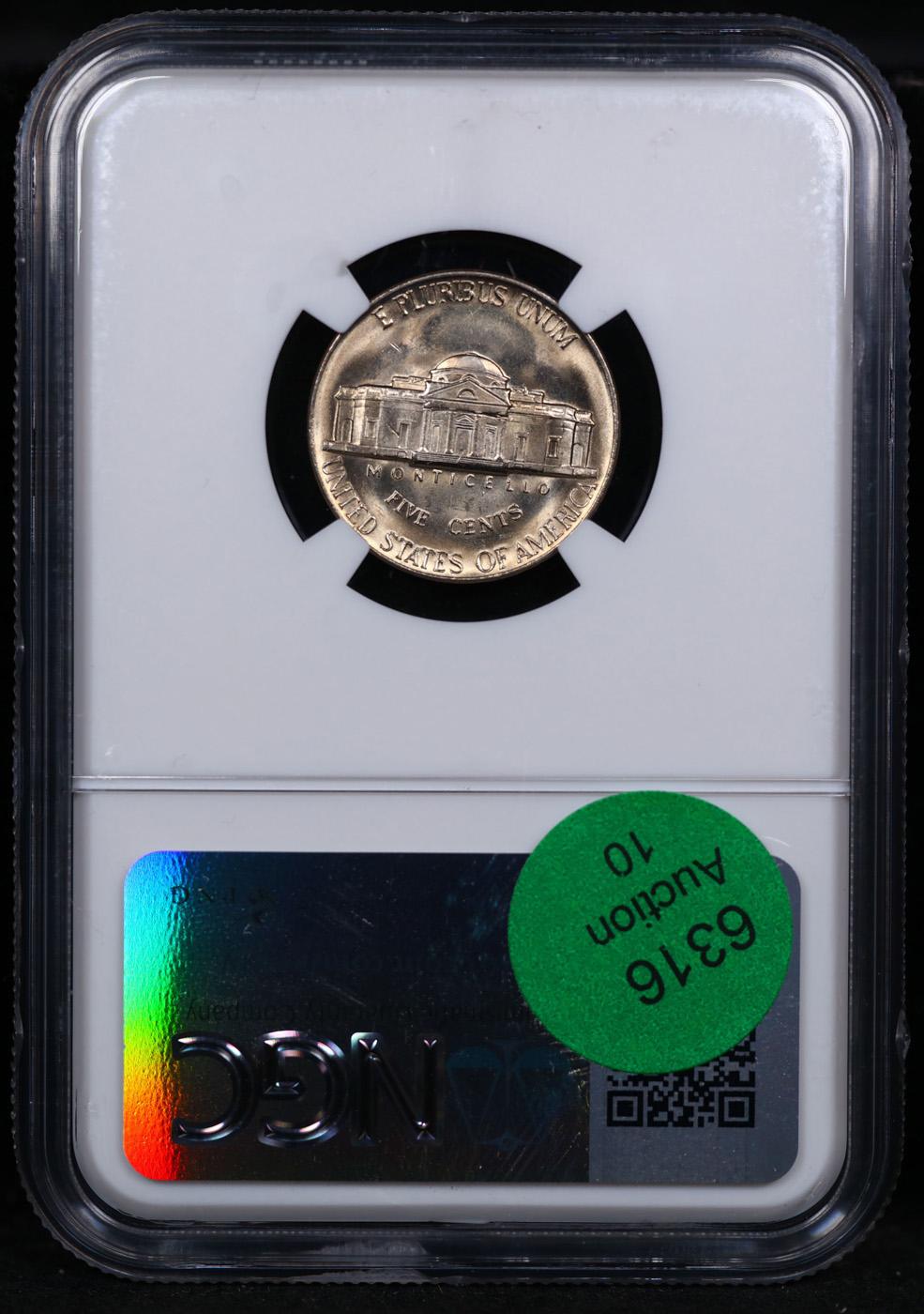 NGC 1983-d Jefferson Nickel 5c Graded ms66 By NGC